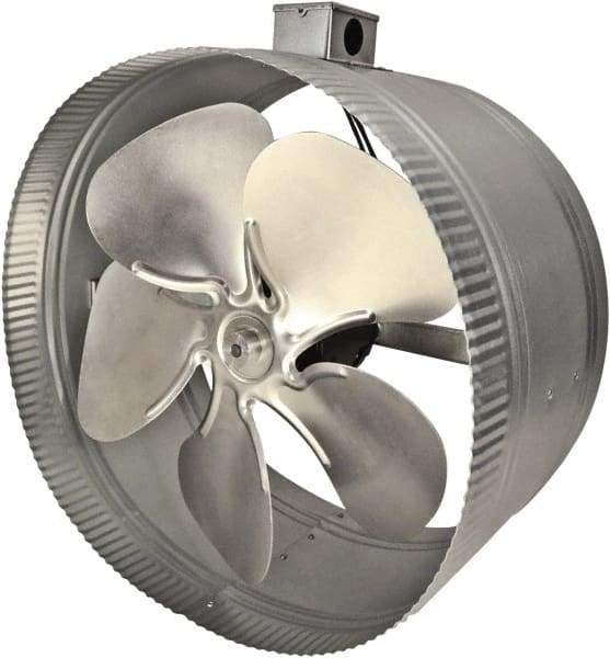 Suncourt - 14" Diam, 1.57 Amp, 120 Volt Duct Fan - 900 CFM, Single Speed - Industrial Tool & Supply