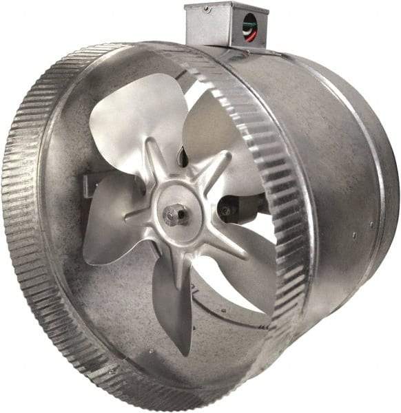 Suncourt - 10" Diam, 1.7 Amp, 120 Volt Duct Fan - 460 CFM, Double Speed - Industrial Tool & Supply