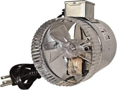 Suncourt - 5" Diam, 0.35 Amp, 120 Volt Duct Fan - 75 CFM, Single Speed - Industrial Tool & Supply