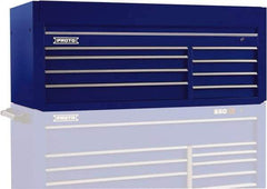 Proto - 8 Drawer Top Tool Chest - 66" Wide x 27" Deep x 27" High, Steel, Blue - Industrial Tool & Supply