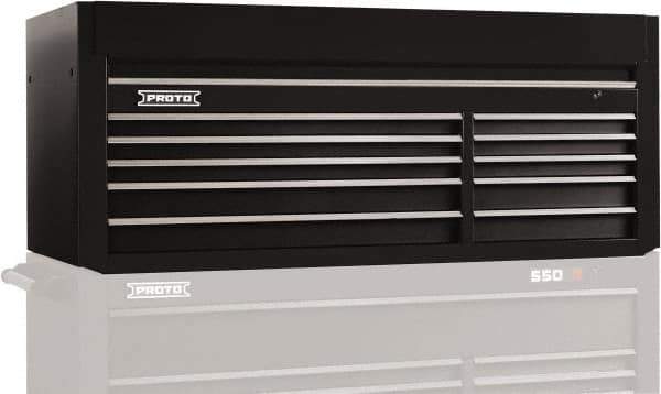 Proto - 10 Drawer Top Tool Chest - 66" Wide x 27" Deep x 27" High, Steel, Black - Industrial Tool & Supply