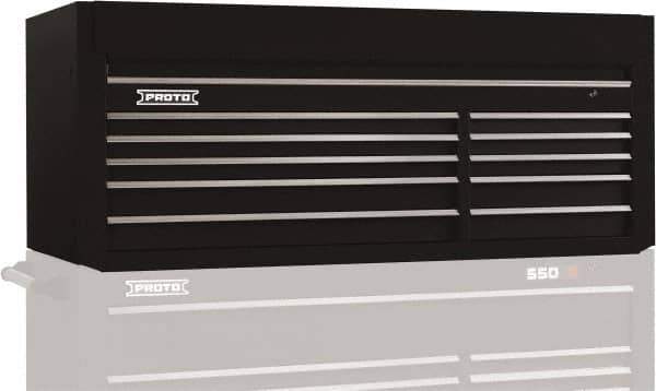 Proto - 10 Drawer Top Tool Chest - 66" Wide x 27" Deep x 27" High, Steel, Black - Industrial Tool & Supply