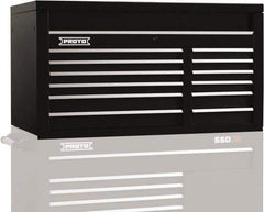 Proto - 12 Drawer Top Tool Chest - 50" Wide x 25-1/4" Deep x 27" High, Steel, Black - Industrial Tool & Supply