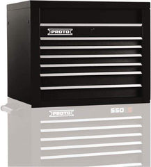Proto - 6 Drawer Top Tool Chest - 34" Wide x 25-1/4" Deep x 27" High, Steel, Black - Industrial Tool & Supply