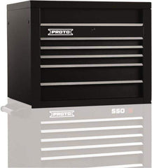 Proto - 5 Drawer Top Tool Chest - 34" Wide x 25-1/4" Deep x 27" High, Steel, Black - Industrial Tool & Supply