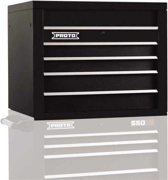 Proto - 4 Drawer Top Tool Chest - 34" Wide x 25-1/4" Deep x 27" High, Steel, Black - Industrial Tool & Supply