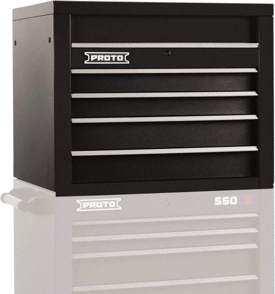 Proto - 4 Drawer Top Tool Chest - 34" Wide x 25-1/4" Deep x 27" High, Steel, Black - Industrial Tool & Supply