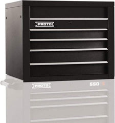 Proto - 4 Drawer Top Tool Chest - 34" Wide x 25-1/4" Deep x 27" High, Steel, Black - Industrial Tool & Supply