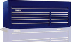 Proto - 10 Drawer Top Tool Chest - 66" Wide x 27" Deep x 27" High, Steel, Blue - Industrial Tool & Supply