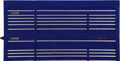 Proto - 15 Drawer Top Tool Chest - 88-1/4" Wide x 27" Deep x 27-1/4" High, Steel, Blue - Industrial Tool & Supply