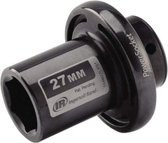 Ingersoll-Rand - 1/2" Drive 27mm Standard Impact Socket - 6 Points, 3-1/10" OAL - Industrial Tool & Supply