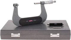 SPI - 3 to 4" Range, Mechanical Screw Thread Micrometer - Ratchet Stop Thimble, 0.001" Graduation, +/-0.0002" Accuracy - Industrial Tool & Supply