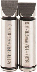 SPI - Micrometer Anvil - 0.4 to 0.5mm, Use with SPI Thread Micrometers - Industrial Tool & Supply