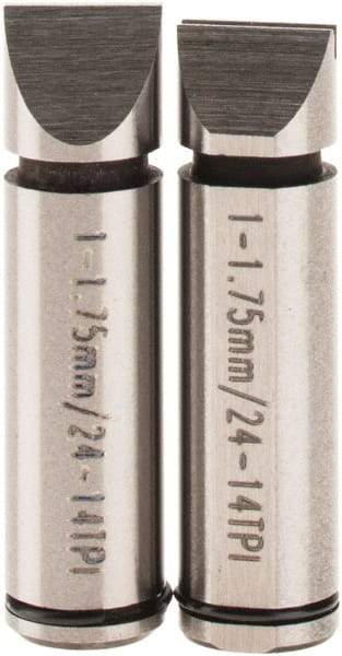 SPI - Micrometer Anvil - 1 to 1.75mm, Use with SPI Thread Micrometers - Industrial Tool & Supply
