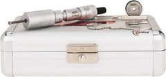SPI - 0.16 to 0.2", 0.89" Gage Depth, Mechanical Inside Hole Micrometer - 0.0001" Graduation, 0.00016" Accuracy, Ratchet Stop Thimble - Industrial Tool & Supply