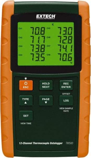 Extech - Temperature Recorders Type: Temperature Recorder Recording Time: 1 - 3600 Seconds - Industrial Tool & Supply