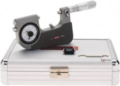SPI - 1 to 2" Range, 0.00005" Graduation, Mechanical Indicating Micrometer - Accurate to 0.0002" Carbide Measuring Face - Industrial Tool & Supply