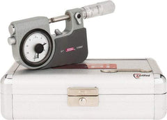 SPI - 0 to 1" Range, 0.00005" Graduation, Mechanical Indicating Micrometer - Accurate to 0.0001" Carbide Measuring Face - Industrial Tool & Supply
