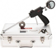 SPI - 0.5 to 0.8", 2.6" Deep, Pistol Grip Electronic Bore Gage Set - Up to 0.00016" Accuracy, 0.0001" Resolution, Includes Indicator - Industrial Tool & Supply