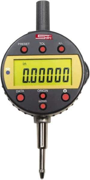 SPI - 0 to 1/2" Range, 0.00005" Graduation, Electronic Drop Inidicator - 0.00016" Accuracy - Industrial Tool & Supply