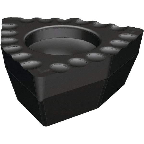 Kennametal - DFT20204 DS Grade KCU40 Carbide Indexable Drill Insert - TiAlN Finish, Trigon, 2.25mm Inscribed Circle - Industrial Tool & Supply