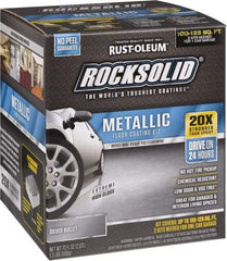 Rust-Oleum - 70 oz Gloss Silver Floor Coating - Low Odor - Industrial Tool & Supply