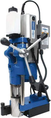 Hougen - 3/4" Chuck, 4" Travel, Portable Magnetic Drill Press - 70, 120, 200 & 332 RPM, 13 Amps, 1553 Watts, 115 Volts, 2' Cord Length - Industrial Tool & Supply