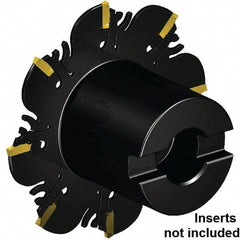 Kennametal - Shell Mount Connection, 0.106" Cutting Width, 27.78mm Depth of Cut, 5" Cutter Diam, 1-1/4" Hole DIam, 8 Tooth Indexable Slotting Cutter - 1-1/4" Shank Diam, FDA Toolholder, XCP27... Insert, Right Hand Cutting Direction - Industrial Tool & Supply