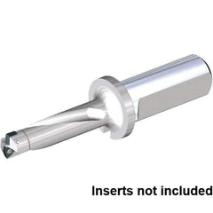 Kennametal - 48mm Max Drill Depth, 3xD, 16mm Diam, Indexable Insert Drill - 2 Inserts, 20mm Shank Diam, Straight Shank - Industrial Tool & Supply
