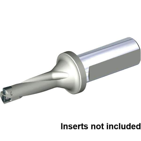 Kennametal - 43.5mm Max Drill Depth, 3xD, 14.5mm Diam, Indexable Insert Drill - 2 Inserts, 20mm Shank Diam, Straight Shank - Industrial Tool & Supply