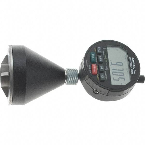 SPI - 1 to 2", 90 to 127° Included Angle, Digital Chamfer Gage - Hardened Tool Steel (Plunger), 3 Blade Plunger, 0.0002" Accuracy, 0.0001" Graduation - Industrial Tool & Supply