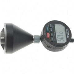 SPI - 1 to 2", 90 to 127° Included Angle, Digital Chamfer Gage - Hardened Tool Steel (Plunger), 3 Blade Plunger, 0.0002" Accuracy, 0.0001" Graduation - Industrial Tool & Supply