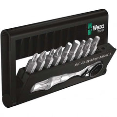 Wera - Screwdriver Bit Sets Type: Insert Bit Set Drive Size: 1/4 (Inch) - Industrial Tool & Supply