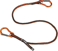 Ergodyne - 38" Tool Lanyard - Carabiner Connection, 60" Extended Length, Gray - Industrial Tool & Supply