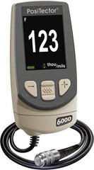 Made in USA - 0 to 250 mil Color LCD Coating Thickness Gage - For Use with PosTector 200, 6000, DPM, SPG & UTG Probes - Industrial Tool & Supply