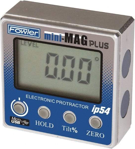 Fowler - Digital & Dial Protractors Style: Protractor Measuring Range (Degrees): 360.00 - Industrial Tool & Supply