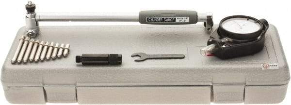 SPI - 11 Anvil, 2 to 6" Dial Bore Gage - 0.0001" Graduation, 6" Gage Depth, Accurate to 0.0003", Carbide Ball - Industrial Tool & Supply