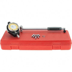 SPI - 6 Anvil, 1.4 to 2.4" Dial Bore Gage - 0.0001" Graduation, 6" Gage Depth, Accurate to 0.0003", Carbide Ball - Industrial Tool & Supply