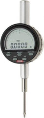 SPI - 0 to 1" Range, 0.0001" Graduation, Electronic Drop Indicator - Flat & Lug Back, Accurate to 0.0006", Inch & Metric System, Digital Display - Industrial Tool & Supply