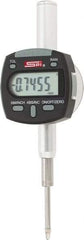 SPI - 0 to 1/2" Range, 0.0005" Graduation, Electronic Drop Indicator - Flat & Lug Back, Accurate to 0.0008", Inch & Metric System, Digital Display - Industrial Tool & Supply