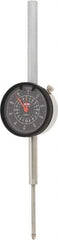 SPI - 2" Range, 0-100 Dial Reading, 0.001" Graduation Dial Drop Indicator - 2.2" Dial, 0.1" Range per Revolution, 0.004" Accuracy, Revolution Counter, Includes NIST Traceability Certification - Industrial Tool & Supply