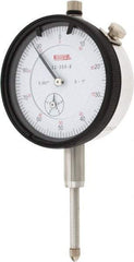 SPI - 1" Range, 0-100 Dial Reading, 0.001" Graduation Dial Drop Indicator - 2.2" Dial, 0.1" Range per Revolution, 0.002" Accuracy, Revolution Counter, Includes NIST Traceability Certification - Industrial Tool & Supply
