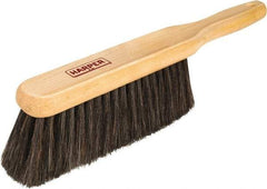 Harper Brush - 14" OAL, Horsehair & Nylon Counter Brush - 2-1/4" Bristle Length, 8" Long x 1-3/4" Wide Head, Straight Wood Handle, Black - Industrial Tool & Supply