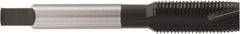 Accupro - 3/8-24, 3 Flute, Oxide Finish, Vanadium High Speed Steel Spiral Point Tap - Plug Chamfer, Right Hand Thread, 2-15/16" OAL, 0.945" Thread Length, 0.381" Shank Diam - Exact Industrial Supply