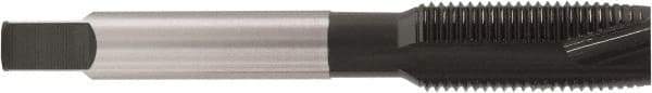 Accupro - 5/16-24, 3 Flute, Oxide Finish, Vanadium High Speed Steel Spiral Point Tap - Plug Chamfer, Right Hand Thread, 2-23/32" OAL, 0.866" Thread Length, 0.318" Shank Diam - Exact Industrial Supply