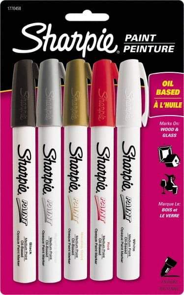 Dymo - Assorted Colors Oil Based Paint Marker - Medium Tip - Industrial Tool & Supply