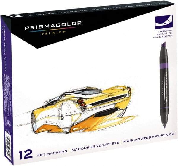 Dymo - Assorted Colors Art Marker - Chisel and Fine Tip - Industrial Tool & Supply