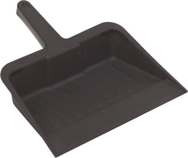 Harper Brush - 12" Wide x 7" Deep x 5" High Handheld Dustpan - Plastic Body, 5" Handle, Black - Industrial Tool & Supply