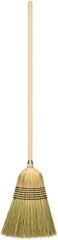 Harper Brush - 56" OAL Corn Bristle Broom - 39" Long Wood Handle, 17" Bristle Length, 14" Wide - Industrial Tool & Supply