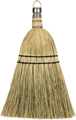 Harper Brush - 12" OAL Corn Blend Bristle Whisk Broom - 10" Bristle Length, 8" Wide - Industrial Tool & Supply